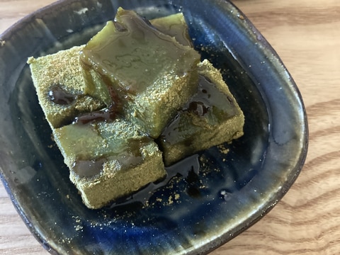 抹茶わらび餅風